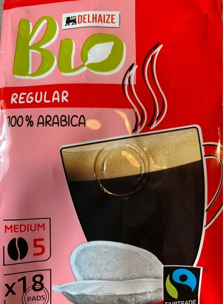 Fairtrade regular arabica coffeepads