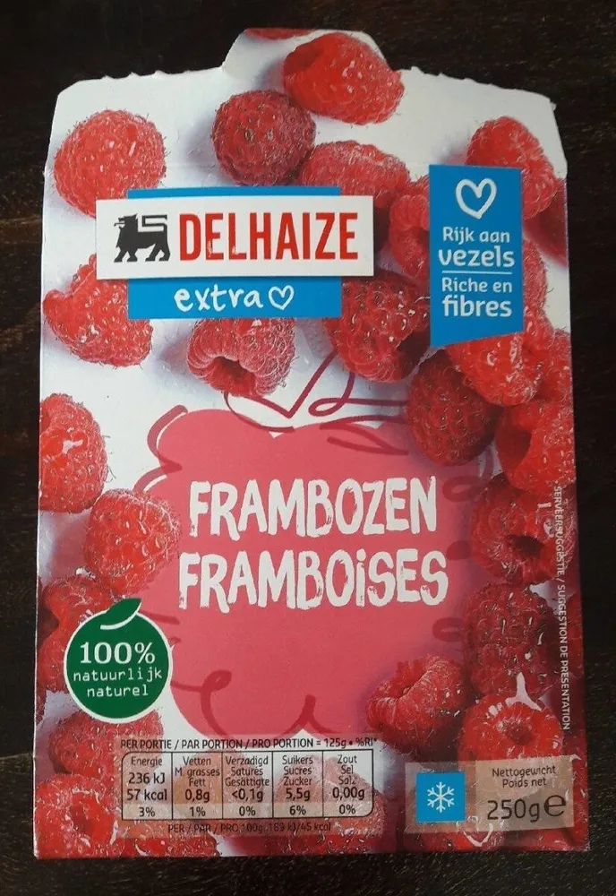 Framboises surgelées