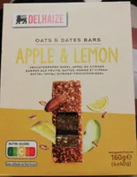 Oats and dates bars apple lemon