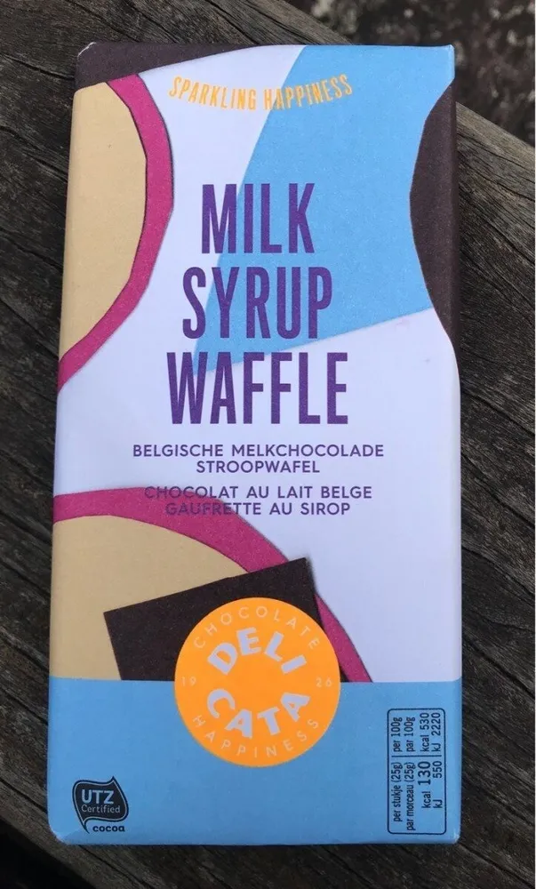 Milk syrup waffle