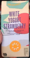 White yogurt strawberry
