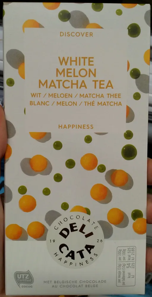 White melon matcha tea chocolate