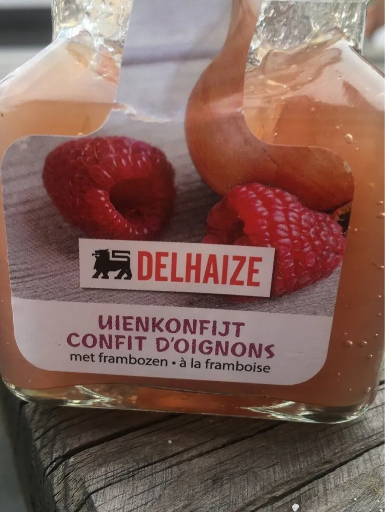 Confit d'oignons a la framboise