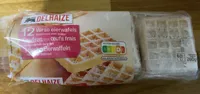 Gaufres aux oeufs frais soupoudrées de sucre