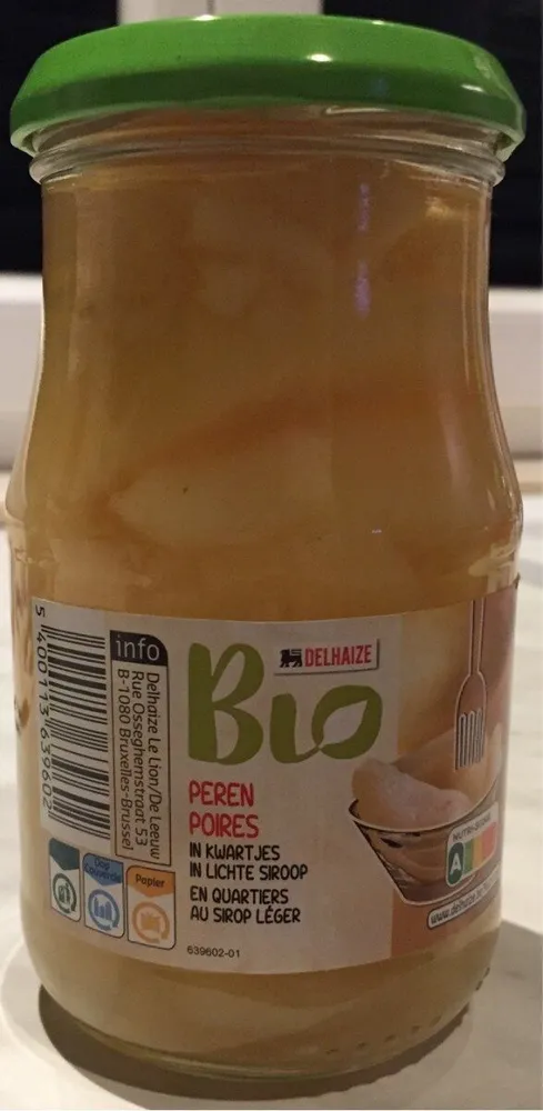Poires au sirop léger
