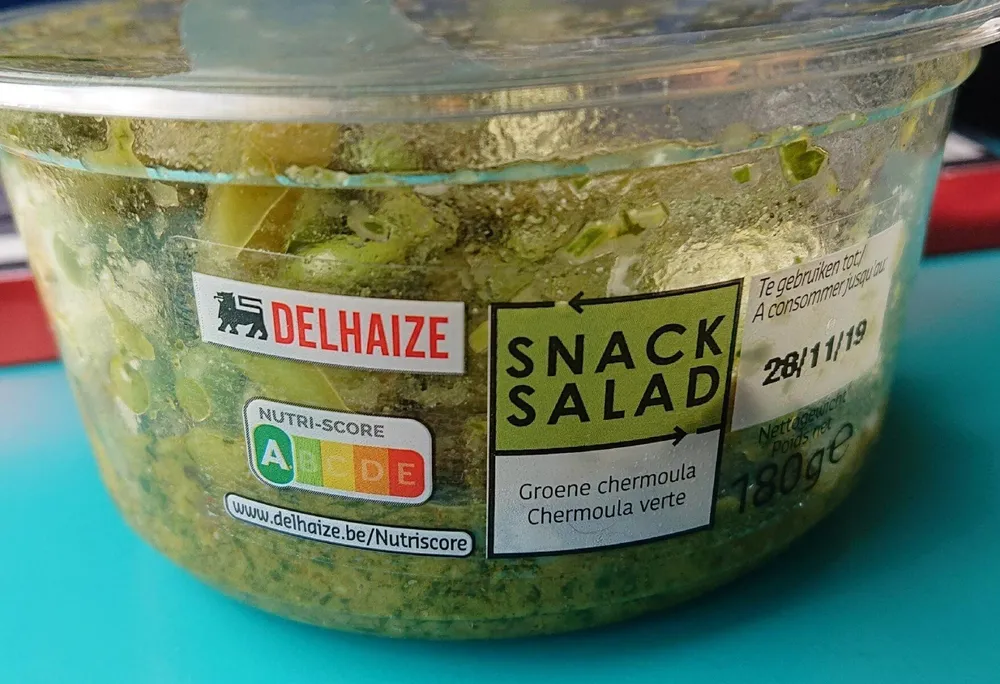 Snack salad chermoula verte