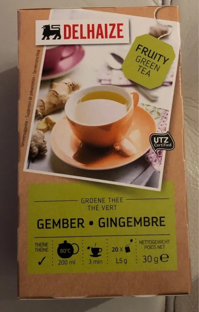 Thé vert gingembre - Groene thee gember