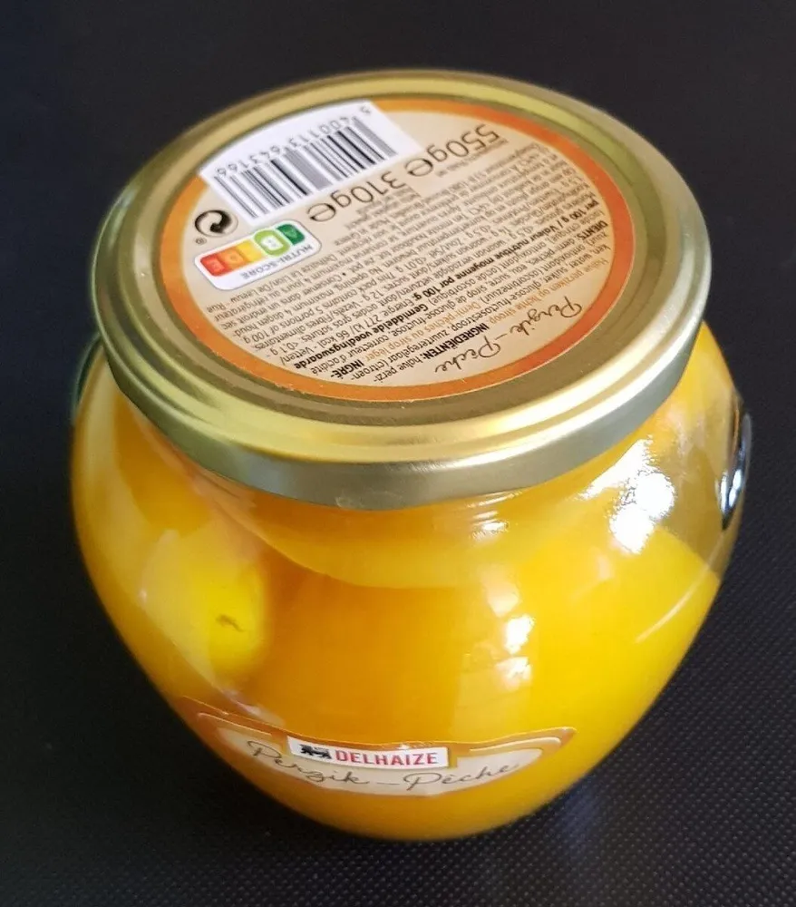 Demi-pêches au sirop léger