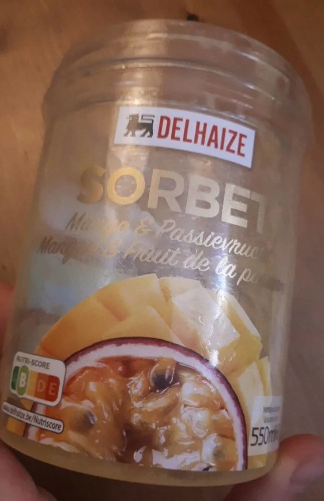 Sorbet mangue & fruit de la passion