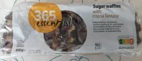 Sugar waffles with cocoa fantaisie