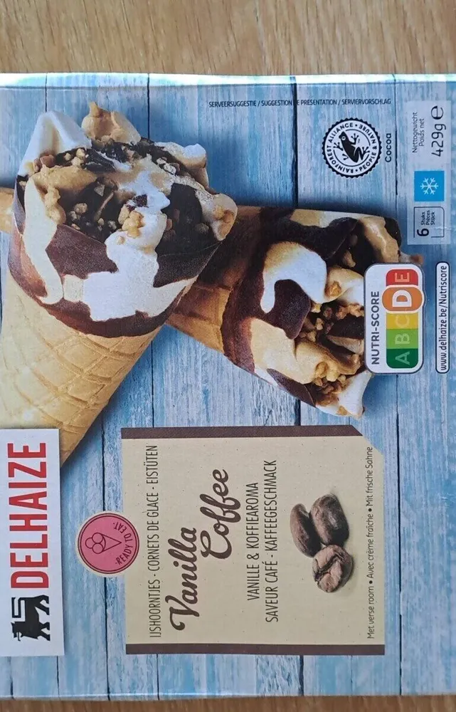Cornets de glace vanille café
