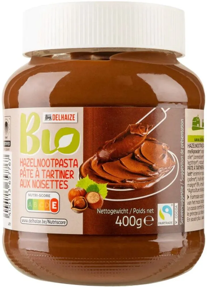 Pâte à tartiner aux noisettes bio