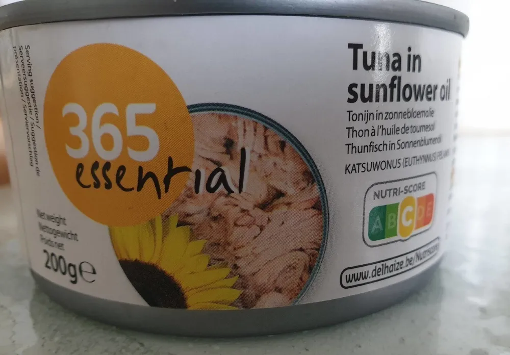 Tuna in sunflower oil