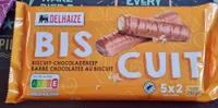 Barre chocolatée au biscuit