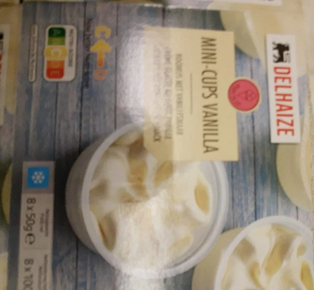 Mini cups vanilla