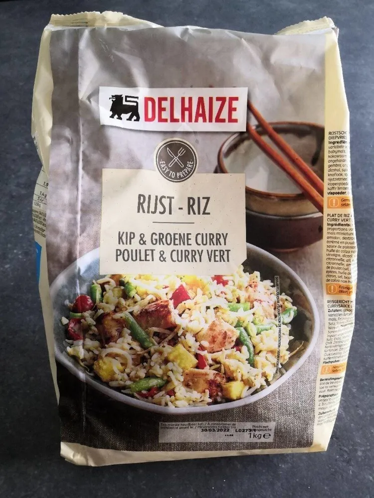 Riz Poulet & Curry vert