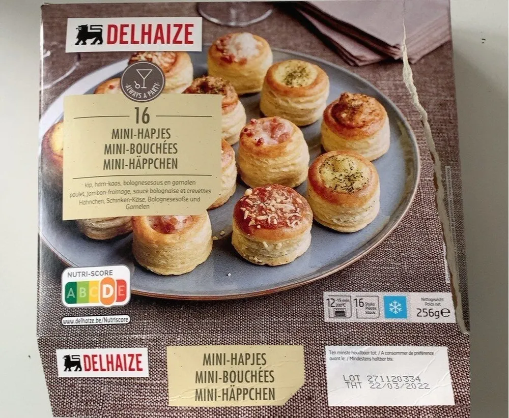16 mini bouchés