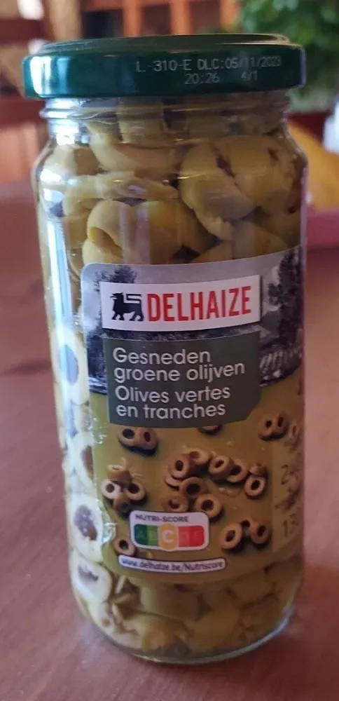Olives vertes en tranches