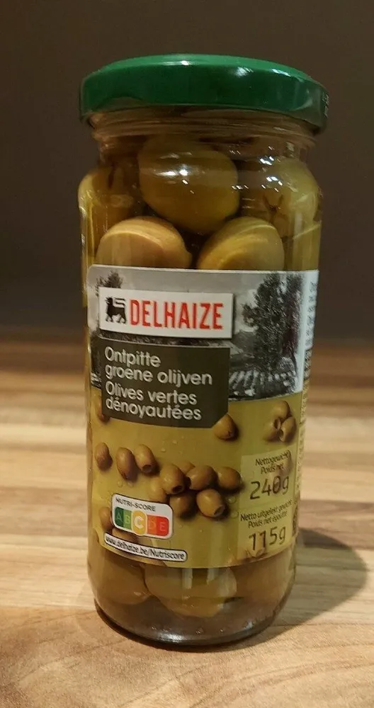 Olives vertes dénoyautées