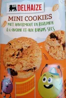 Mini cookies à l'avoine et aux raisins secs