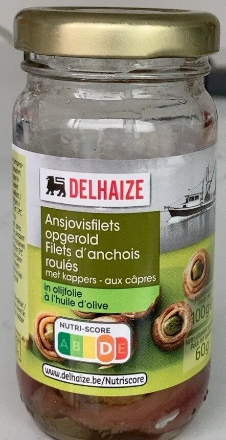 Filets d’anchois roulés aux câpres