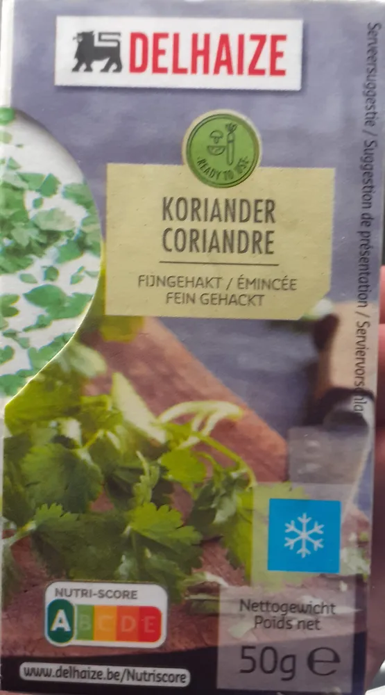 Coriandre émincée
