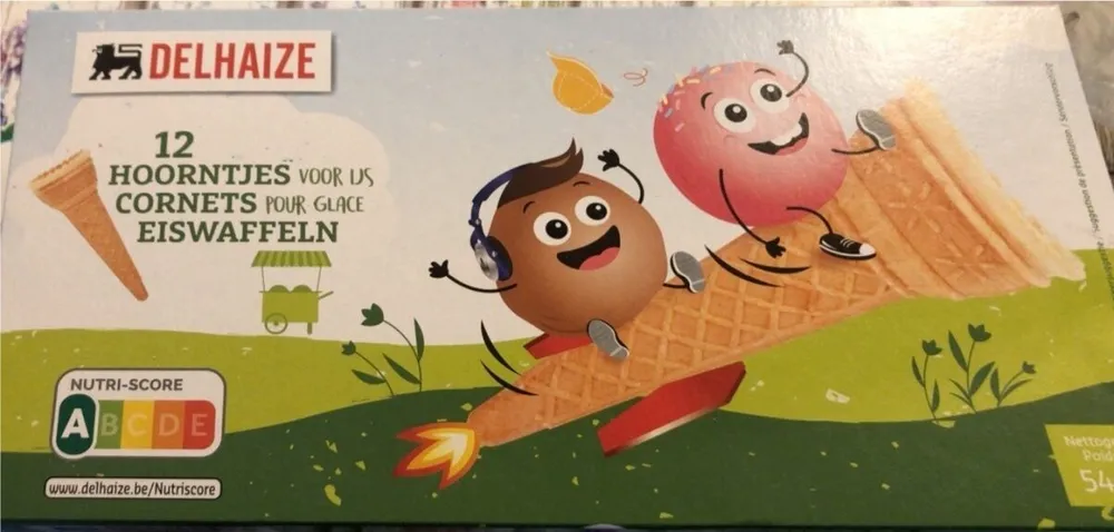 12 cornets pour glace
