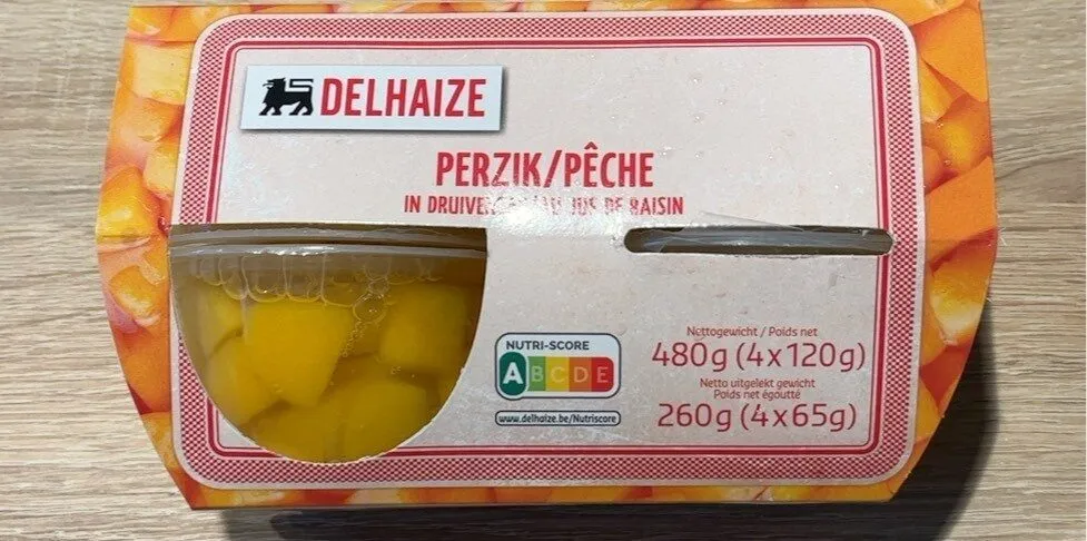 Pêche au jus de raisin