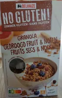 No Gluten! Granola gedroogd fruit & noten - fruits secs & noix