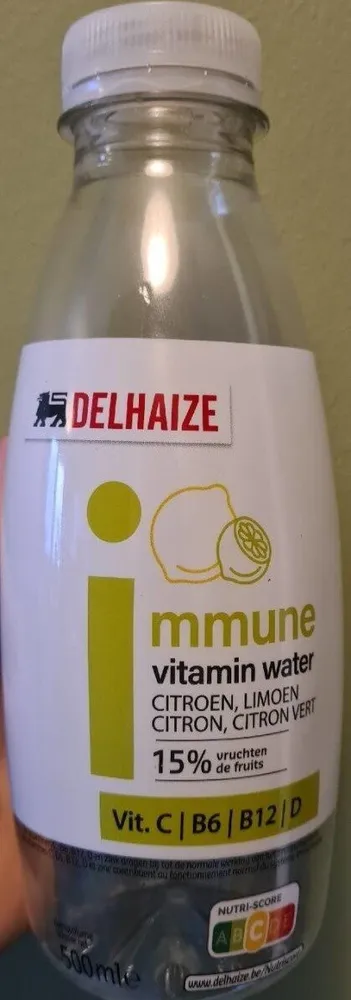 Immune vitamin water citron, citron vert