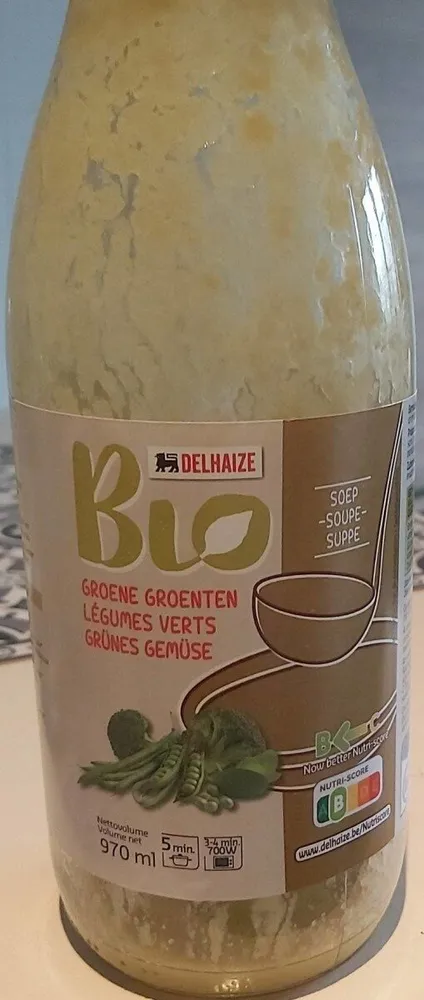 Soupe légumes verts bio
