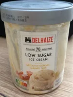 Low sugar ice cream caramel salé