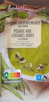 Potage aux légumes vert a la crème