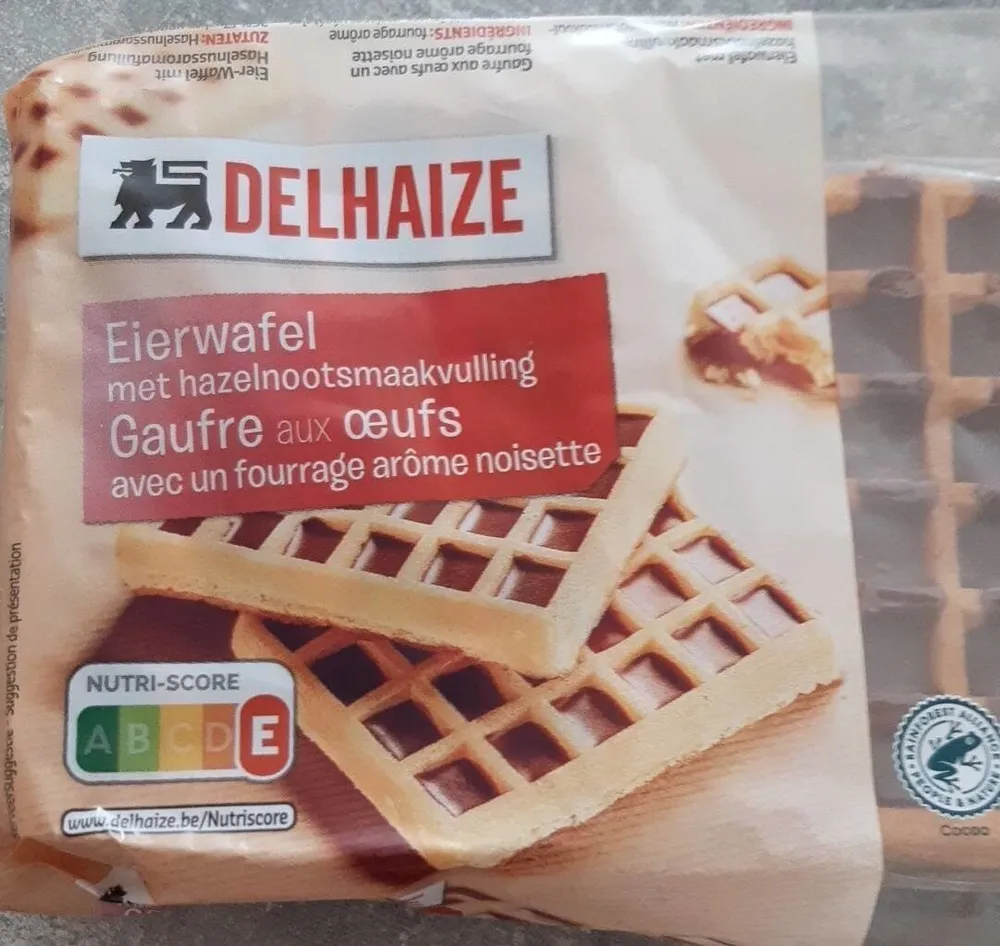 Gaufre aux œufs fourrage arôme noisette