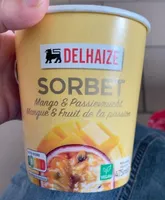 Sorbet mangue et fruit de la passion