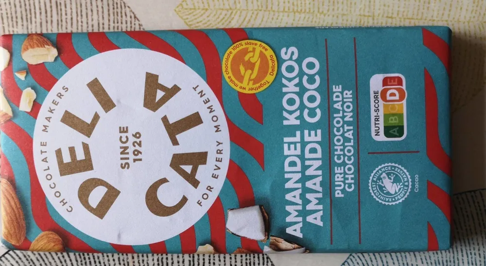 Chocolat noir amande coco