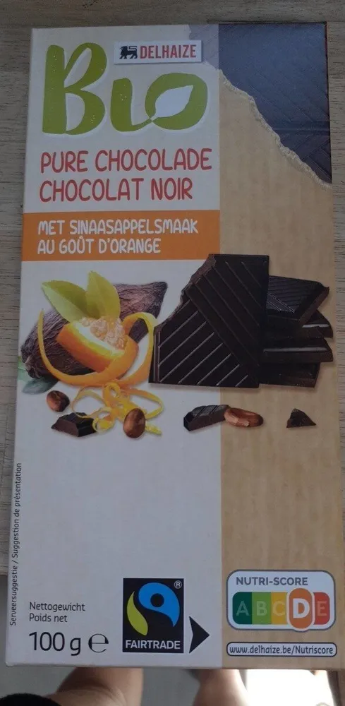 Chocolat noir gout orange