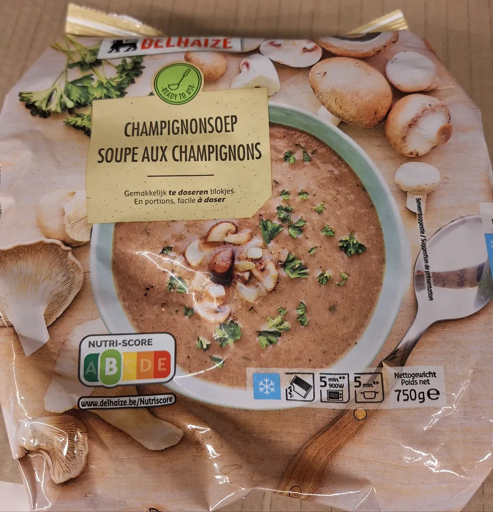 Champignonsoep / Soupe aux champignons