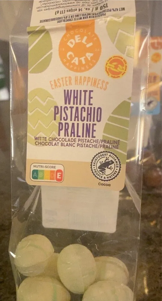 White pistachio praline easter happiness