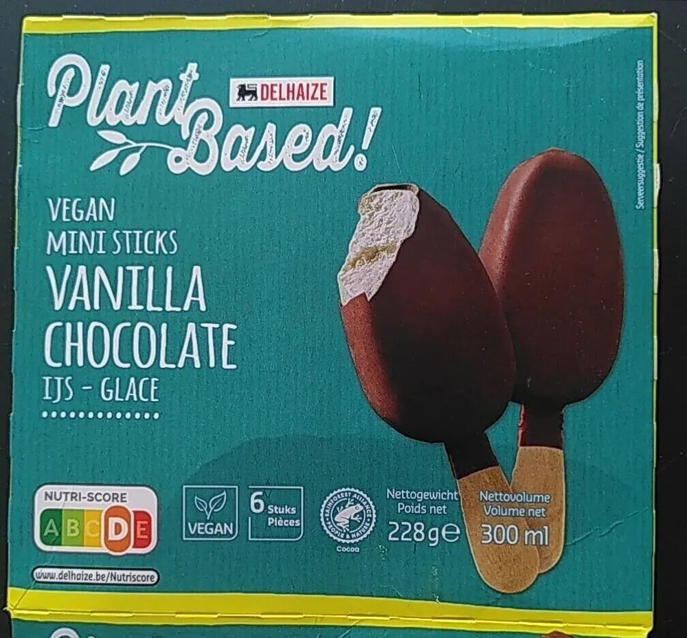Vegan mini sticks vanilla chocolate