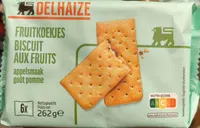 Biscuits aux fruits goût pomme