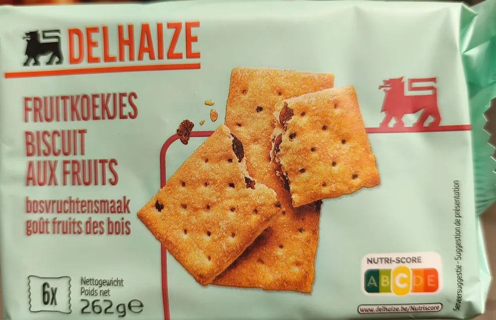 Biscuits aux fruits goût fruits des bois