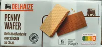 Penny Wafer avec glaçage au cacao