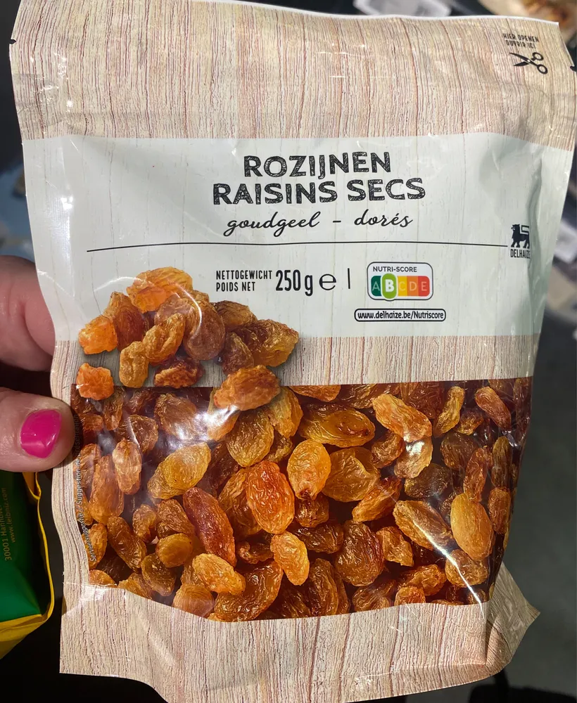 Goudgele rozijnen / Raisins secs dorées