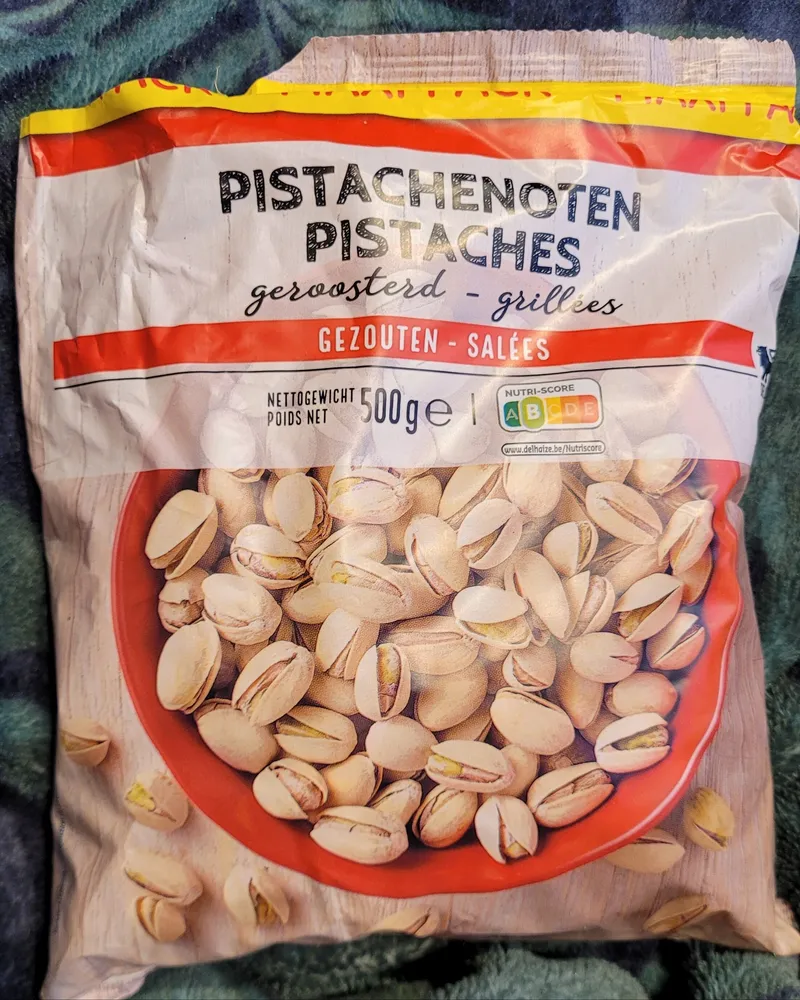 Pistachenoten Pistaches geroosterd - grillés gezouten - salés