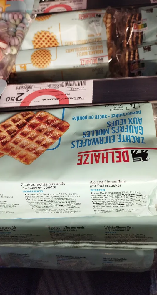 Zachte eierwafels