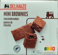 Mini brownies pépites de chocolat