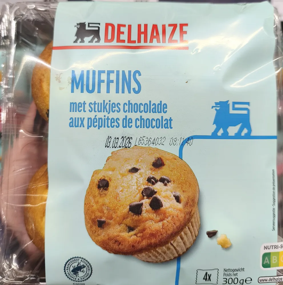 Muffins aux pépites de chocolat