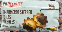 Étoiles marbrées chocolat