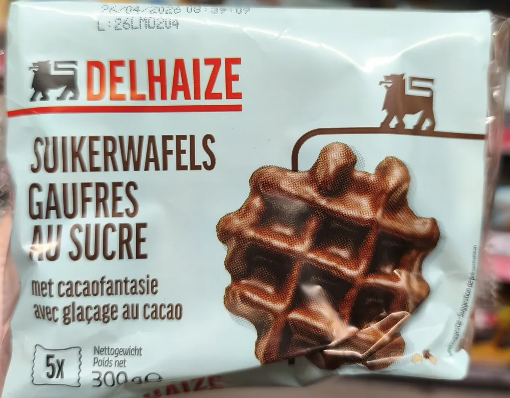 Gaufres au sucre glaçage cacao